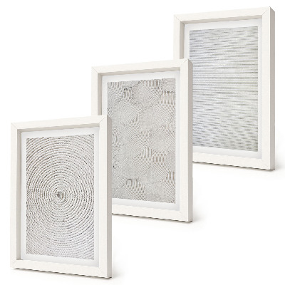 Composizione di 3 quadri Modelli moderni geometrici in cartone