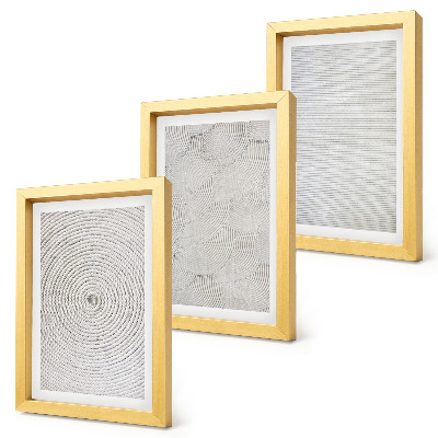 Composizione di 3 quadri Modelli moderni geometrici in cartone