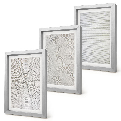 Composizione di 3 quadri Modelli moderni geometrici in cartone