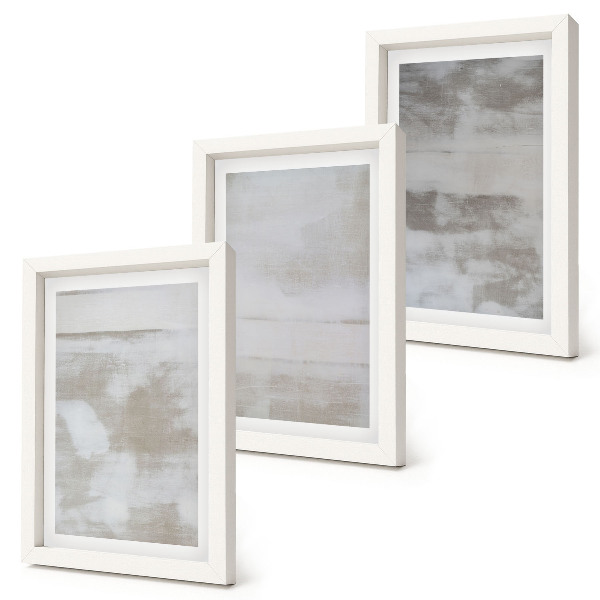 Composizione di 3 quadri Texture usurate, stile industriale moderno