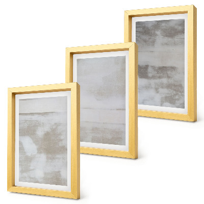 Composizione di 3 quadri Texture usurate, stile industriale moderno
