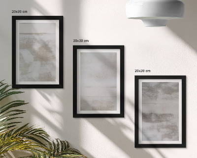 Composizione di 3 quadri Texture usurate, stile industriale moderno