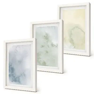 Texture di acquerelli pastello stampa su tela con cornice