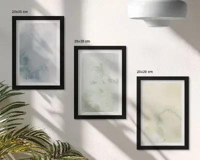 Texture di acquerelli pastello stampa su tela con cornice