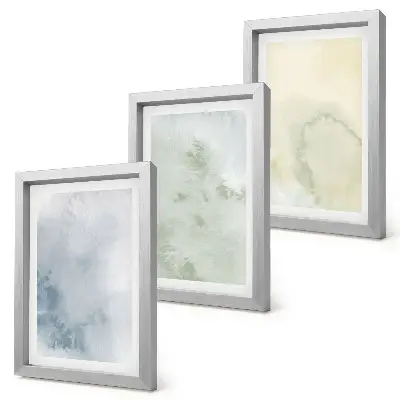 Texture di acquerelli pastello stampa su tela con cornice