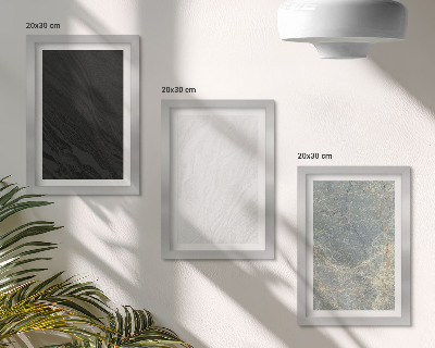 Composizione di 3 quadri Vari colori di eleganti strutture in pietra