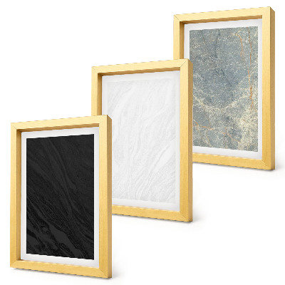Composizione di 3 quadri Vari colori di eleganti strutture in pietra