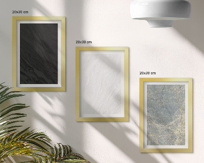Composizione di 3 quadri Vari colori di eleganti strutture in pietra