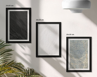 Composizione di 3 quadri Vari colori di eleganti strutture in pietra