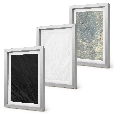 Composizione di 3 quadri Vari colori di eleganti strutture in pietra