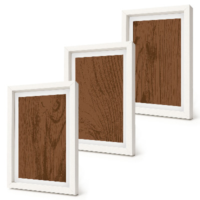 Trittico incorniciato Motivo del legno, trama della corteccia d'albero, minimalismo