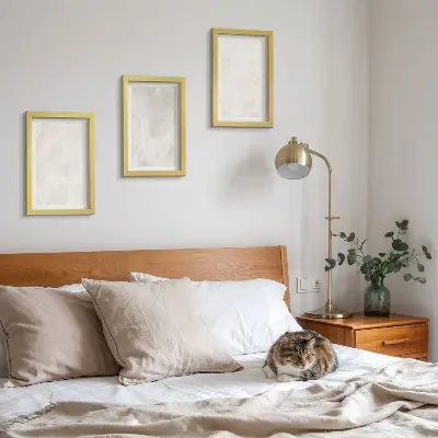 Set di 3 quadri con elegante texture di sfondo effetto marmo