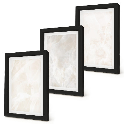 Composizione di 3 quadri Elegante texture di sfondo effetto marmo.