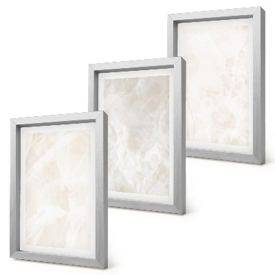 Composizione di 3 quadri Elegante texture di sfondo effetto marmo.