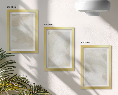 Trittico incorniciato Colori astratti brillanti su tela, delicato stile boho