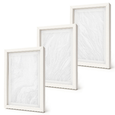 Trittico incorniciato elegante struttura lineare in pietra di marmo