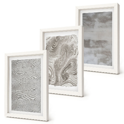 Trittico incorniciato Strutture industriali dal design astratto