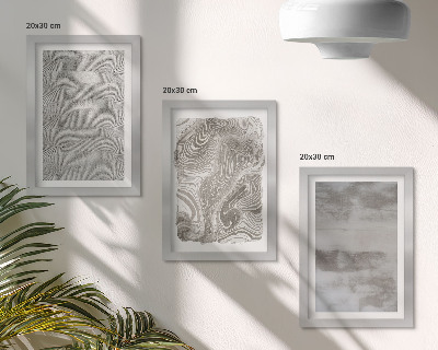 Trittico incorniciato Strutture industriali dal design astratto