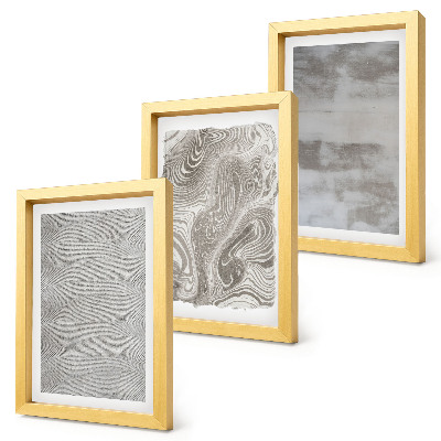Trittico incorniciato Strutture industriali dal design astratto
