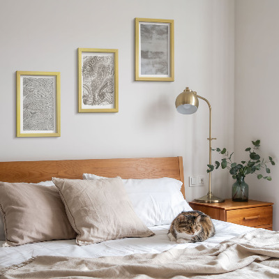 Trittico incorniciato Strutture industriali dal design astratto