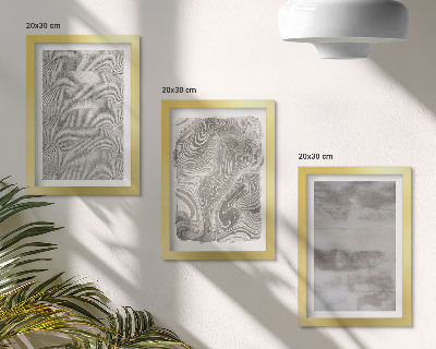 Trittico incorniciato Strutture industriali dal design astratto