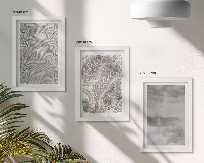 Trittico incorniciato Strutture industriali dal design astratto