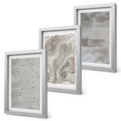 Trittico incorniciato Strutture industriali dal design astratto