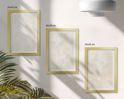 Trittico incorniciato Design con pennellate di pittura dalla texture brillante