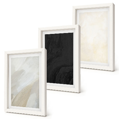 Composizione di 3 quadri Strutture in diverse sfumature di minimalismo