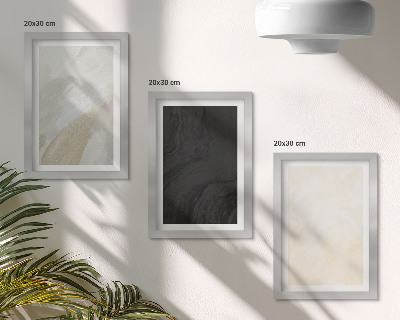 Composizione di 3 quadri Strutture in diverse sfumature di minimalismo