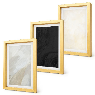 Composizione di 3 quadri Strutture in diverse sfumature di minimalismo