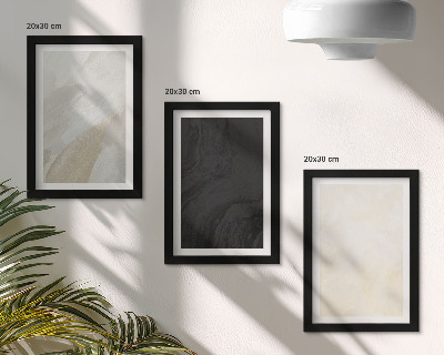 Composizione di 3 quadri Strutture in diverse sfumature di minimalismo