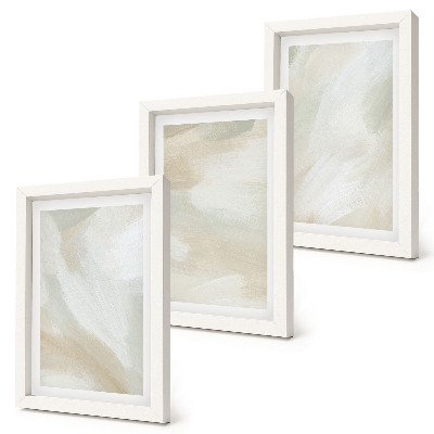 Composizione di 3 quadri Tracce di texture pittorica, minimalismo pittorico