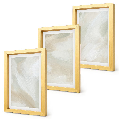 Composizione di 3 quadri Tracce di texture pittorica, minimalismo pittorico