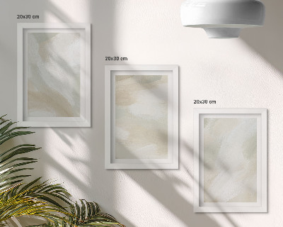 Composizione di 3 quadri Tracce di texture pittorica, minimalismo pittorico