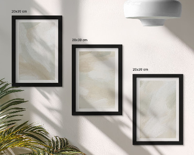 Composizione di 3 quadri Tracce di texture pittorica, minimalismo pittorico