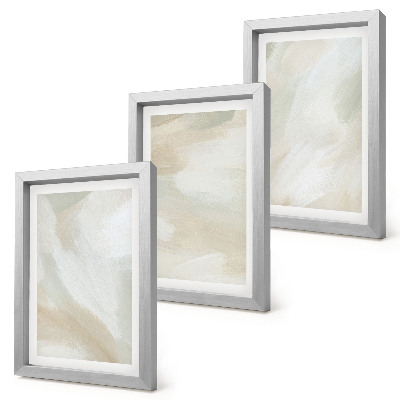 Composizione di 3 quadri Tracce di texture pittorica, minimalismo pittorico