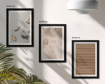 Composizione di 3 quadri Pietre, legno, tessuto, varie texture