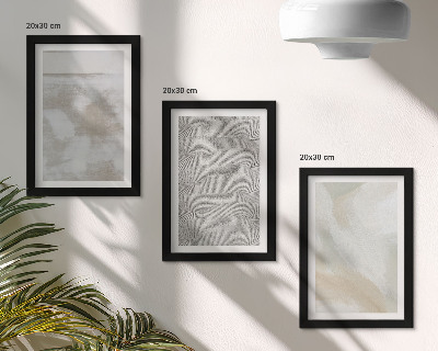Composizione di 3 quadri Astrazione nel design, texture pittoriche moderne