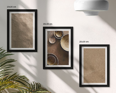 Composizione di 3 quadri Strutture in pietra in stile moderno minimalista