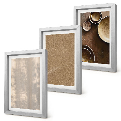 Trittico incorniciato Strutture e texture in stile minimalista