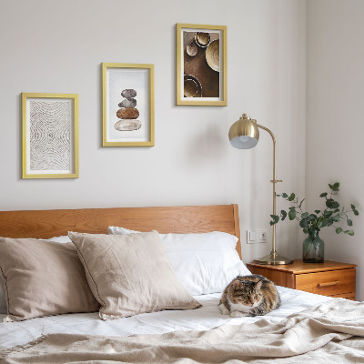 Composizione di 3 quadri Le texture nell'arte del design moderno