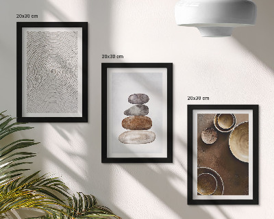 Composizione di 3 quadri Le texture nell'arte del design moderno