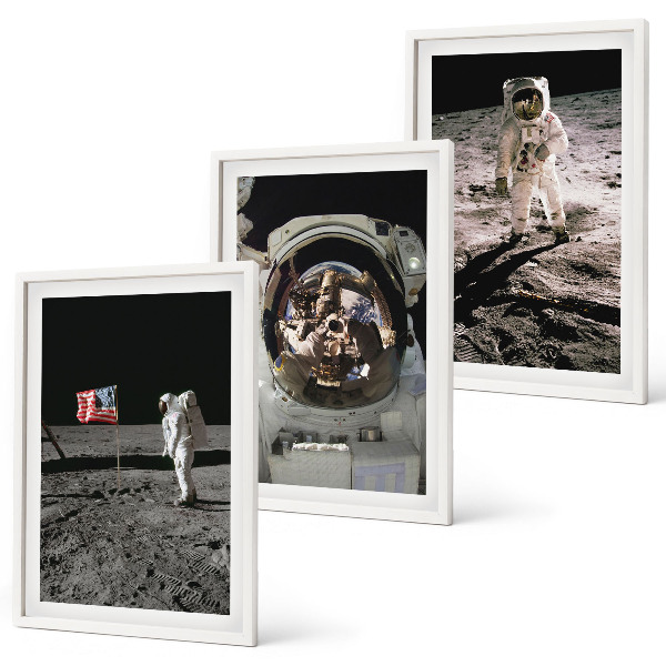 Composizione di quadri Atterraggio di un astronauta della NASA sulla Luna