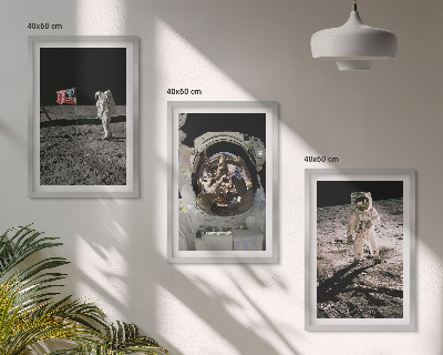 Composizione di quadri Atterraggio di un astronauta della NASA sulla Luna