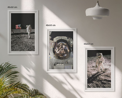 Composizione di quadri Atterraggio di un astronauta della NASA sulla Luna