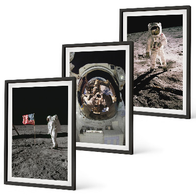 Composizione di quadri Atterraggio di un astronauta della NASA sulla Luna