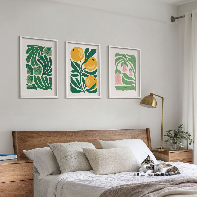 Set di quadri incorniciati Composizioni vegetali minimaliste