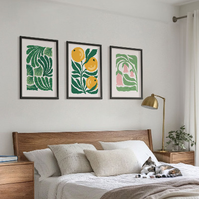 Set di quadri incorniciati Composizioni vegetali minimaliste