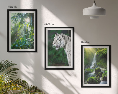 Composizione di quadri Cascata della tigre della giungla